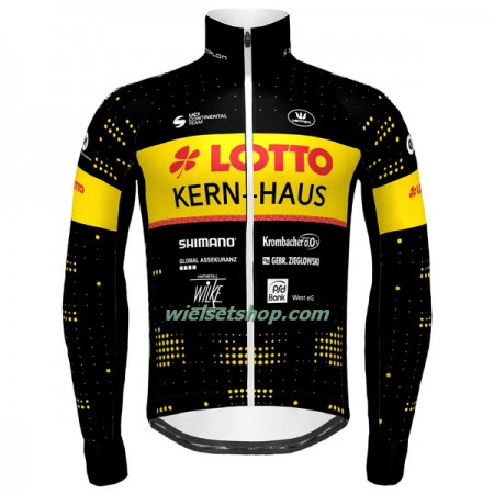 Wielershirt 2023 Lotto-Kern Haus Lange Mouw - Geel Zwart